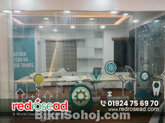 Gulshan-1 3D Glass Sticker Design in Bangladesh